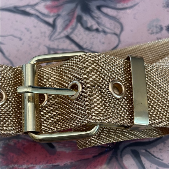 Gold Mesh Belt with Buckle main image 4